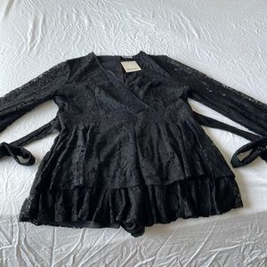 Black lace romper plus size